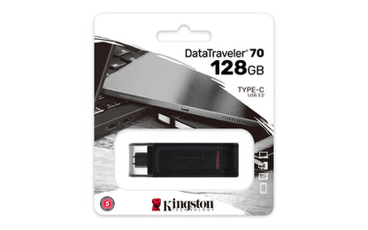 128GB USB-C 3.2 GEN 1 DATATRAVELER 70 (DT70/128GB)