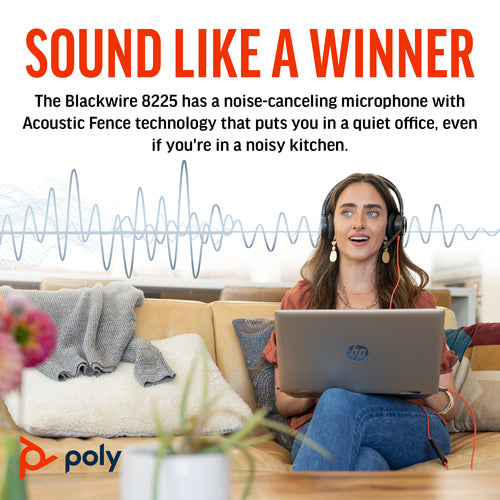 POLY BW 8225-M USB-C HS USB-C/A +USB-C/A