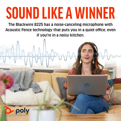 POLY BW 8225-M USB-C HS USB-C/A +USB-C/A