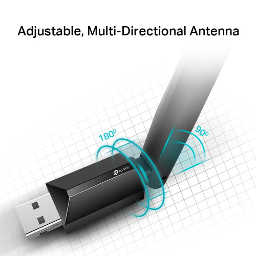 AC600 HIGH GAIN WRLS DUAL BAND USB ADAPTER