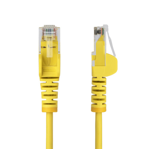 SLIM CAT6 CABLE YELLOW LSZH SLIM SNAGLESS RJ45 UTP PATCH CABLE