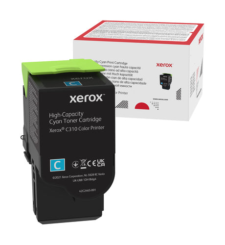 GENUINE XEROX CYAN HIGHCAPACTIY TONER CART XEROX C310 CLR PRNT 5500