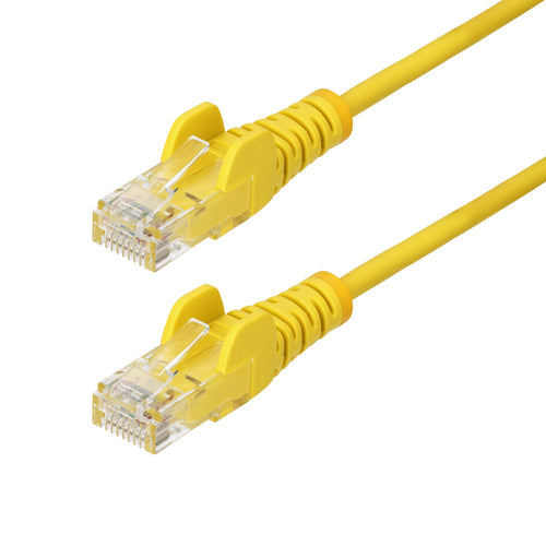 SLIM CAT6 CABLE YELLOW LSZH SLIM SNAGLESS RJ45 UTP PATCH CABLE