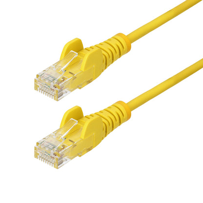 SLIM CAT6 CABLE YELLOW LSZH SLIM SNAGLESS RJ45 UTP PATCH CABLE