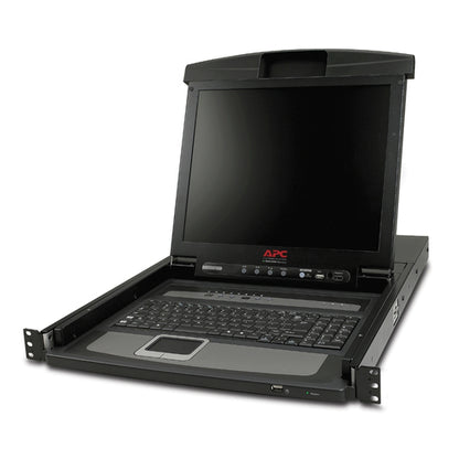LCD CONSOLE RACK 17IN W/ INTG 8 PORT ANALOG KVM SWITCH (AP5808)