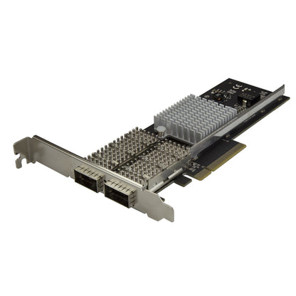 2 PORT QSFP+ PCIE NETWORK CARD ADAPTER 40GB NIC FIBER INTEL CHIP