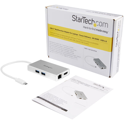 USB C MULTIPORT ADAPTER 60W PD 4K HDMI USB HUB MINI TRAVEL DOCK