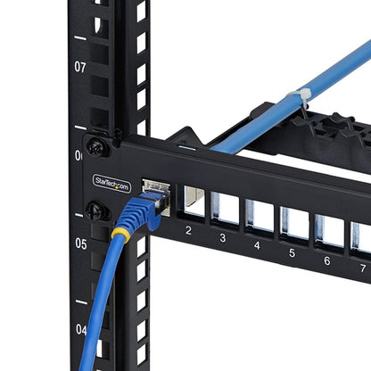 1U BLANK KEYSTONE PATCH PANEL 24 PORT/STP/CABLE MANAGEMENT BAR (C6PANELSTP241U)