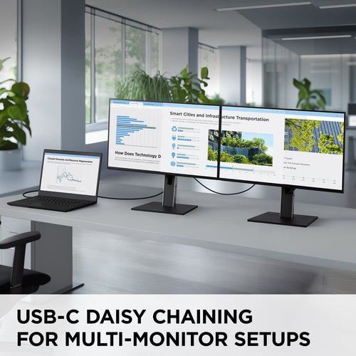 27IN IPS ERGONOMIC DOCKING MONITOR WITH 1440P 100W USB-C RJ45