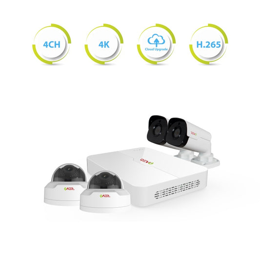 HD 4 Ch. 1TB NVR System with 4 Cameras