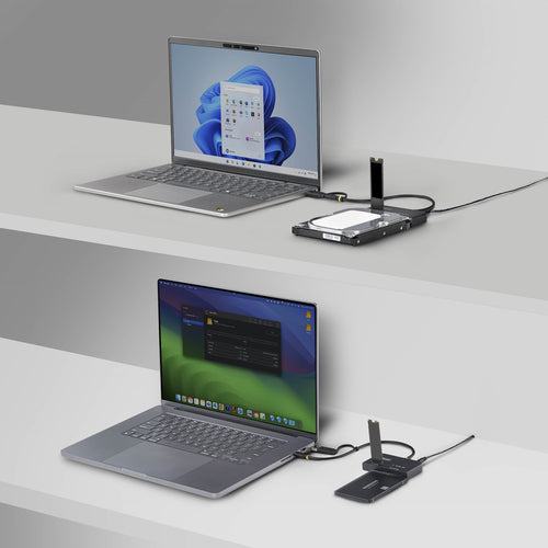 M.2 NVME AND SATA SSD ADAPTER USB-C/USB-A 10GBPS SSD/HDD READER