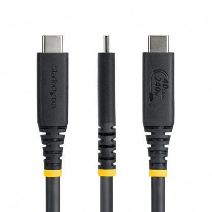 1.6FT USB4 CABLE BLACK USB-IF CERTIFIED 8K60/DP2.1/240W/40GBPS
