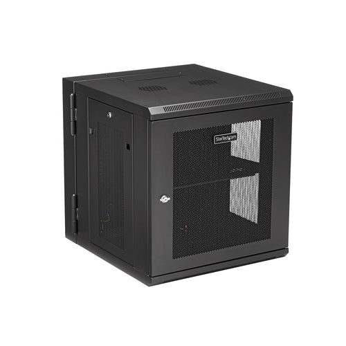 WALL MOUNT NETWORK CABINET 12U HINGED SERVER RACK ENCLOSURE