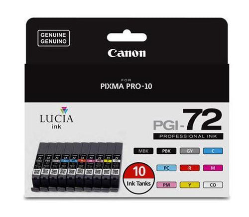10PK PGI-72 CLR INK CART AUTHORIZATION ONLY