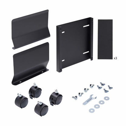 COMPUTER TOWER CART ROLLING CPU CADDY ON WHEELS PC MOUNT