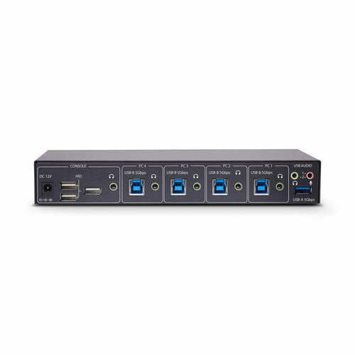 4-PORT KEYBOARD/MOUSE SWITCH MOUSE ROAMING KM/USB SWITCH