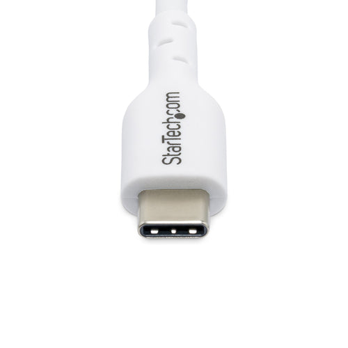 2M WHITE USB-C CHARGING CABLE 60W POWER DELIVERY M/M TYPE-C
