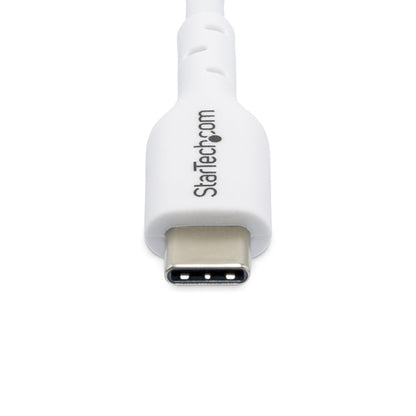 2M WHITE USB-C CHARGING CABLE 60W POWER DELIVERY M/M TYPE-C