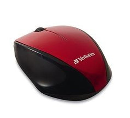 WIRELESS BLUE LED OPTICAL MOUSE MULTI-SURFACE NANO RED 97995