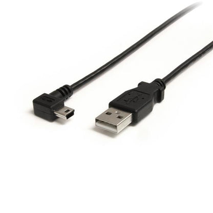 3FT RIGHT ANGLE MINI USB CABLE USB 2.0 A TO MINI B CHARGING CORD (USB2HABM3RA)