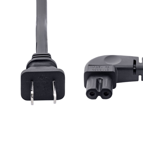 3FT LAPTOP POWER CORD NEMA 1-15P TO RIGHT ANGLE C7