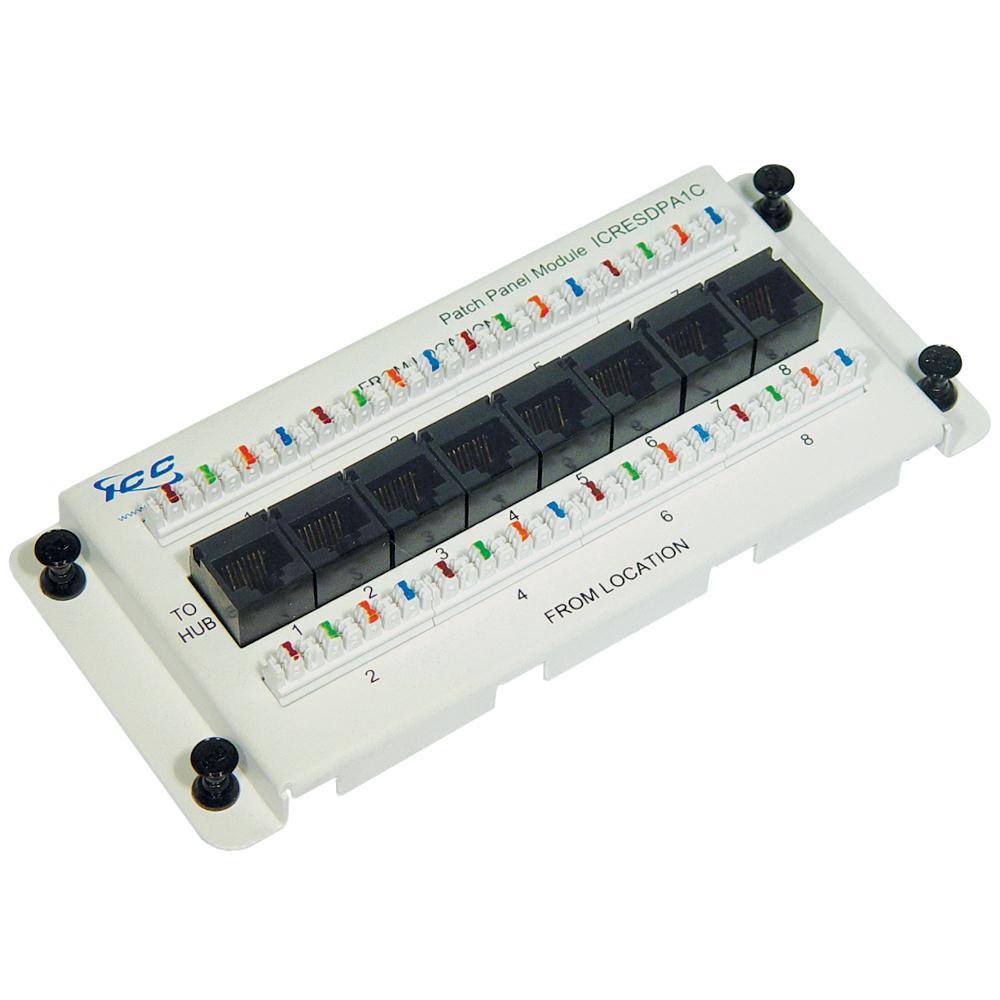 PREMIER RESI MODULE- CAT 5e DATA- 8-PORT