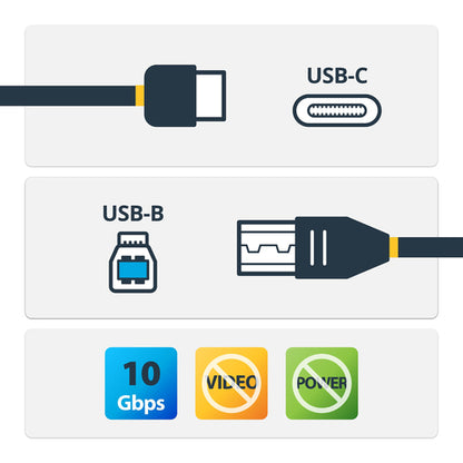 3FT USB C TO USB B PRINT CABLE USB 3.1 USB-C TO USB-B PRINTER CORD