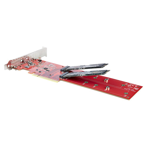 DUAL M.2 PCIE SSD ADAPTER CARD MKEY AHCI NVME M2 SSD PCIE 4.0