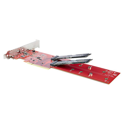 DUAL M.2 PCIE SSD ADAPTER CARD MKEY AHCI NVME M2 SSD PCIE 4.0