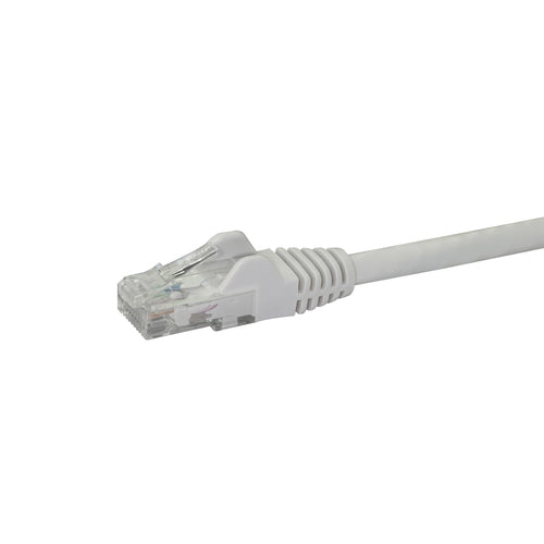 1FT WHITE CAT6 ETHERNET CABLE SNAGLESS RJ45 UTP PATCH CABLE CORD