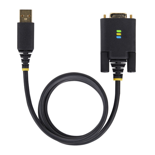 3FT USB TO SERIAL DCE CABLE - USB TO NULL MODEM SERIAL ADAPTER