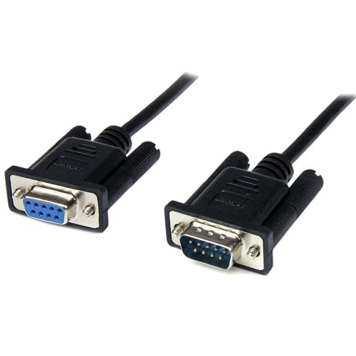 2M DB9 MALE TO FEMALE RS232 SERIAL 9PIN NULL MODEM CABLE