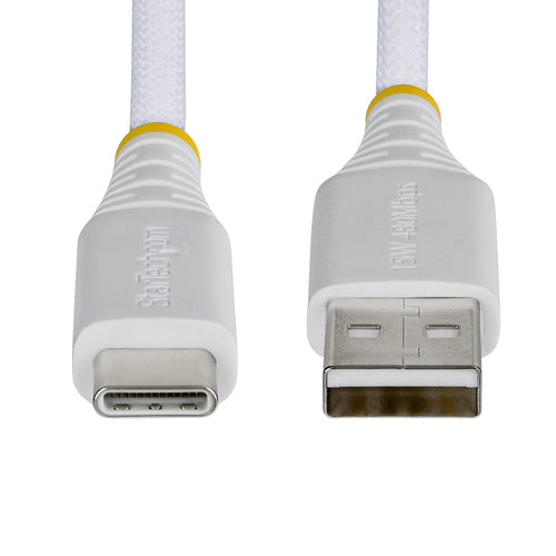 6FT USB-A TO USB-C CABLE BRAIDED USB 2.0 CHARGER CORD (USB2AC6FBRWH)