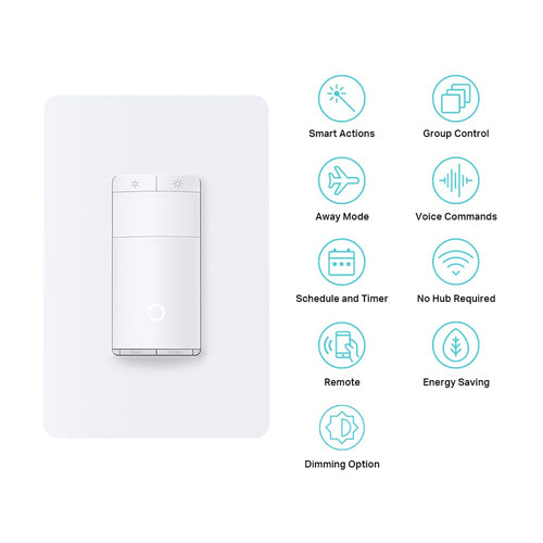 KASA SMART WI-FI DIMMER SWITCH MOTION-ACTIVATED