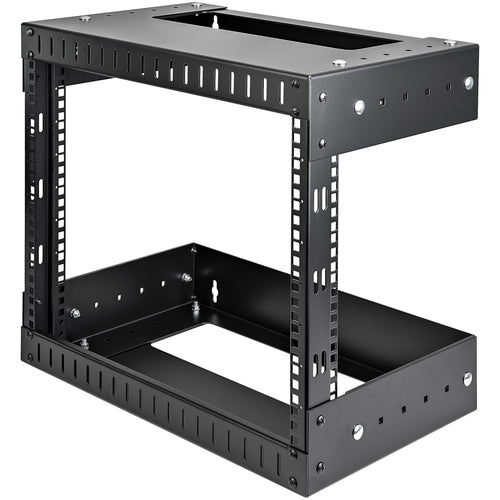 8U WALL MOUNT OPEN FRAME RACK NETWORK EQUIPMENT PATCH PANEL RACK