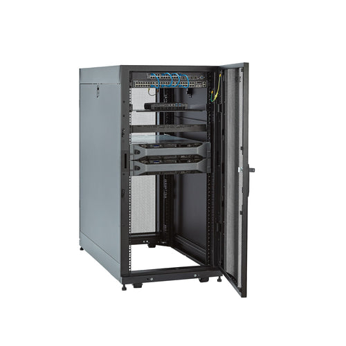 25U SERVER RACK CABINET 4 POST NETWORK EQUIPMENT RACK ENCLOSURE