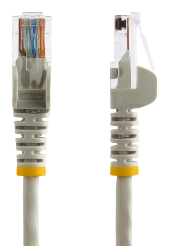 15FT GREY CAT5E CABLE SNAGLESS ETHERNET CABLE GIGABIT LAN RJ45
