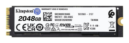 2048GB KC3000 PCIE 4.0 NVME M.2 SSD (SKC3000D/2048G)