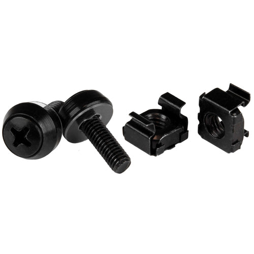 SERVER RACK SCREWS AND NUTS 10-32 BLACK CAGE NUTS AND SCREWS
