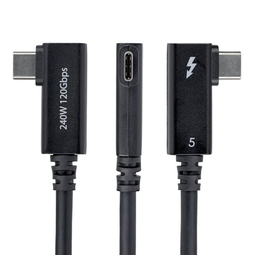 RIGHT ANGLE THUNDERBOLT 5 CABLE CERTIFIED/120GBPS/8K 60HZ/240W