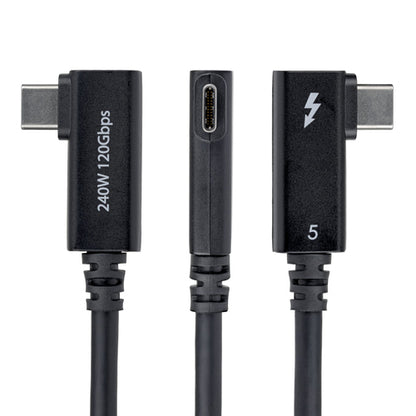RIGHT ANGLE THUNDERBOLT 5 CABLE CERTIFIED/120GBPS/8K 60HZ/240W