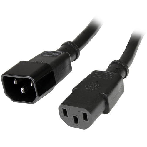 10FT POWER EXTENSION CORD C14 TO C13 COMPUTER MONITOR POWER CABLE