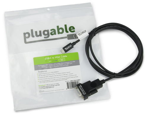 PLUGABLE USBC-VGA-CABLE USB C TO VGA CABLE