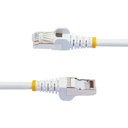 CAT6A ETHERNET CABLE - WHITE 10GBE S/FTP LSZH 100W POE