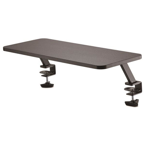 CLAMP ON MONITOR RISER SHELF ELEVATED COMPUTER MONITOR PLATFORM