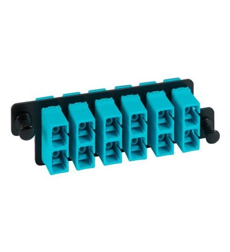 HD ADAPTER PANEL,6 DUPLEX SC,12F,AQUA,MM