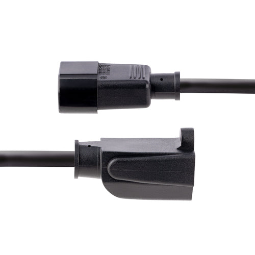 1FT COMPUTER POWER CORD C14 TO NEMA 5-15R AC POWER MONITOR CABLE