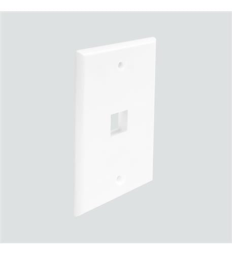 FP01PWH FACEPLATE 1 PORT WHITE