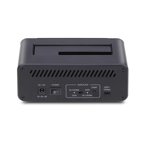 DUAL BAY STANDALONE SSD CLONER M.2 NVME TO 2.5/3.5 SATA DUPLICATOR