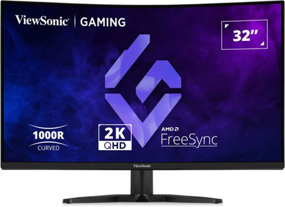 32IN CURVED GAMING MONITOR WITH 1440P 1MS 180HZ FREESYNC